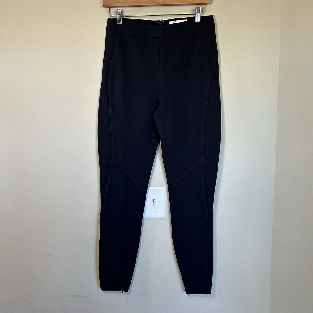 Reiss Tessa Navy Jodhpur Style Panel Ankle Zip Thick Leggings Trousers 6